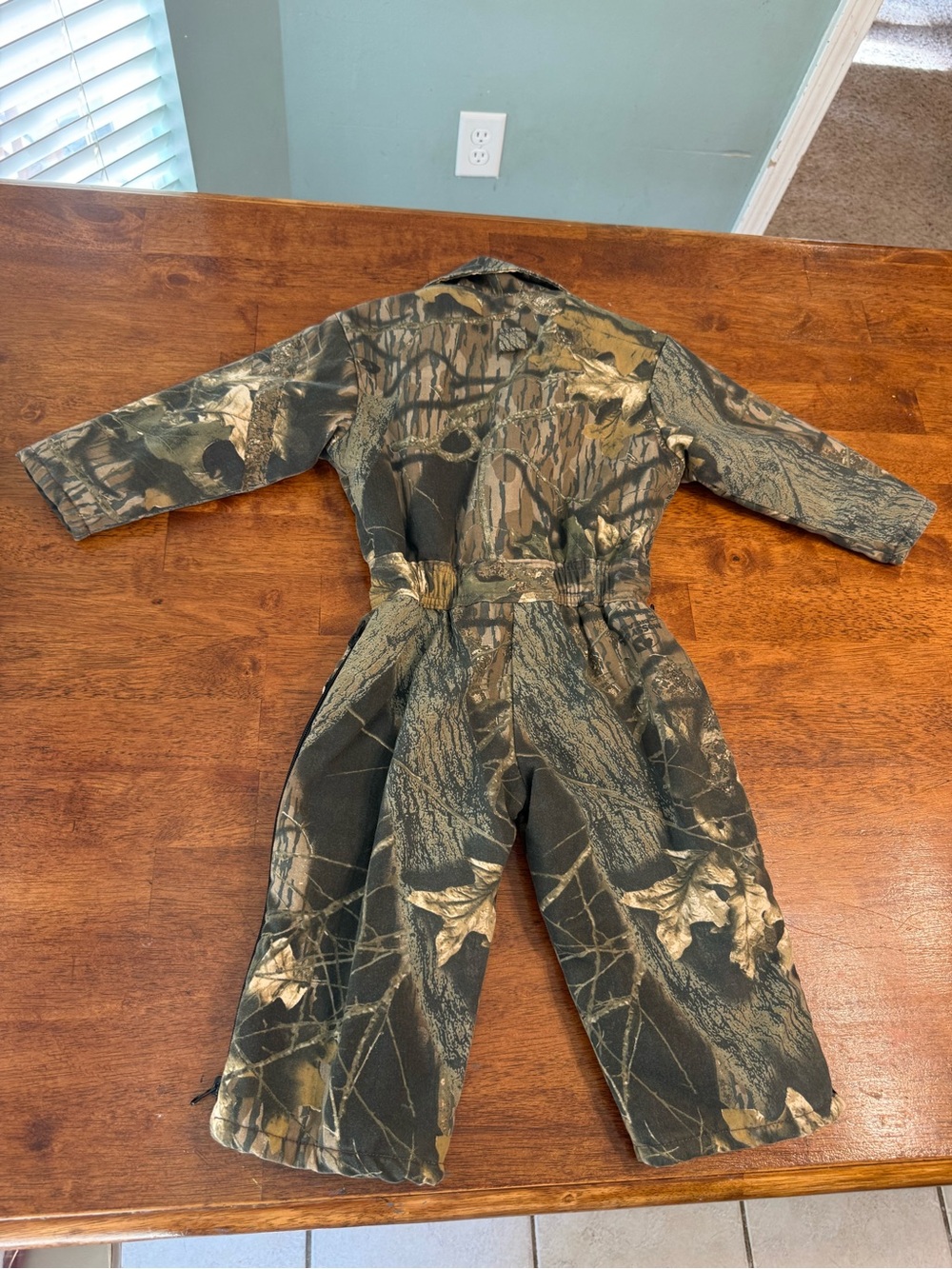 Cabela's Kids Size 4 Camouflage Insulated One-Piece Coveralls Hunting Camo - Picture 6 of 9